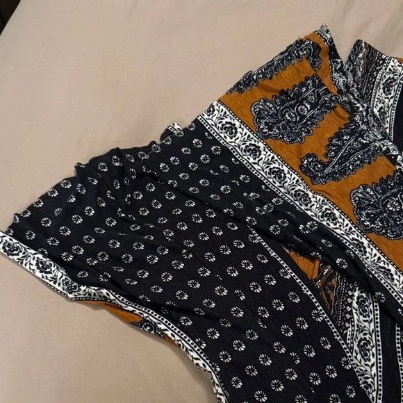 Authentic Novella Royale Bohemian Patterned Flare Pants - Picture 4 of 5